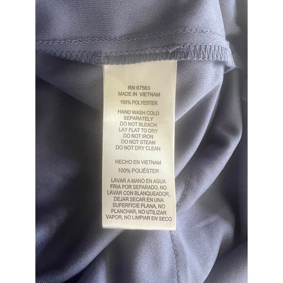 S.L. Fashions Womens Periwinkle Short Sleeve Tiered Chiffon Cocktail Dress Sz 6 - Picture 2 of 14